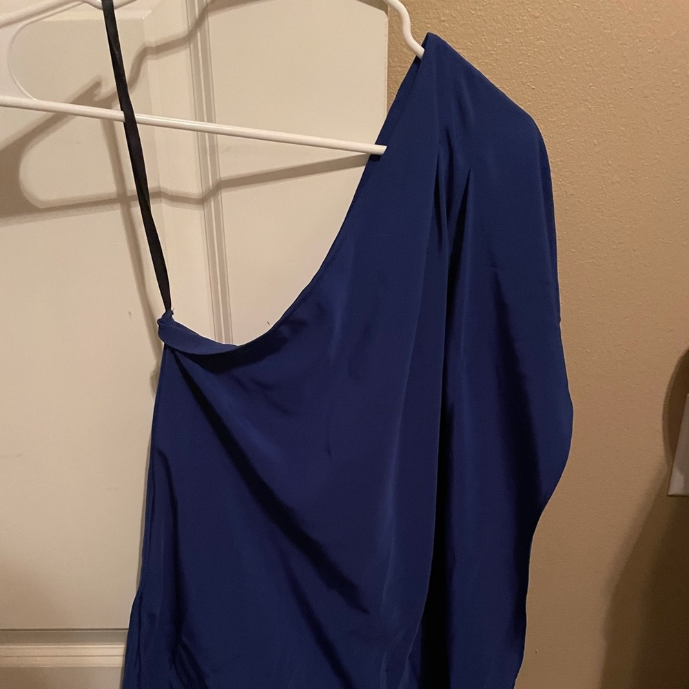 ROYAL BLUE ONE SHOULDER DRESS